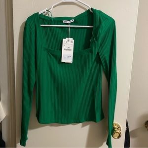 Zara Green Long Sleeve